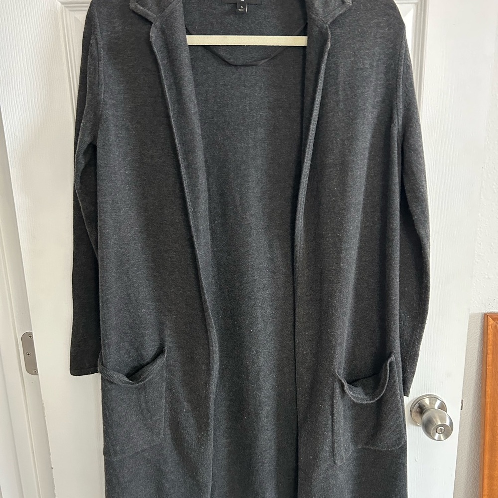 Banana Republic Charcoal Knit Cardigan